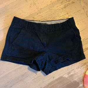 Navy J. Crew Chino Shorts - size 6
